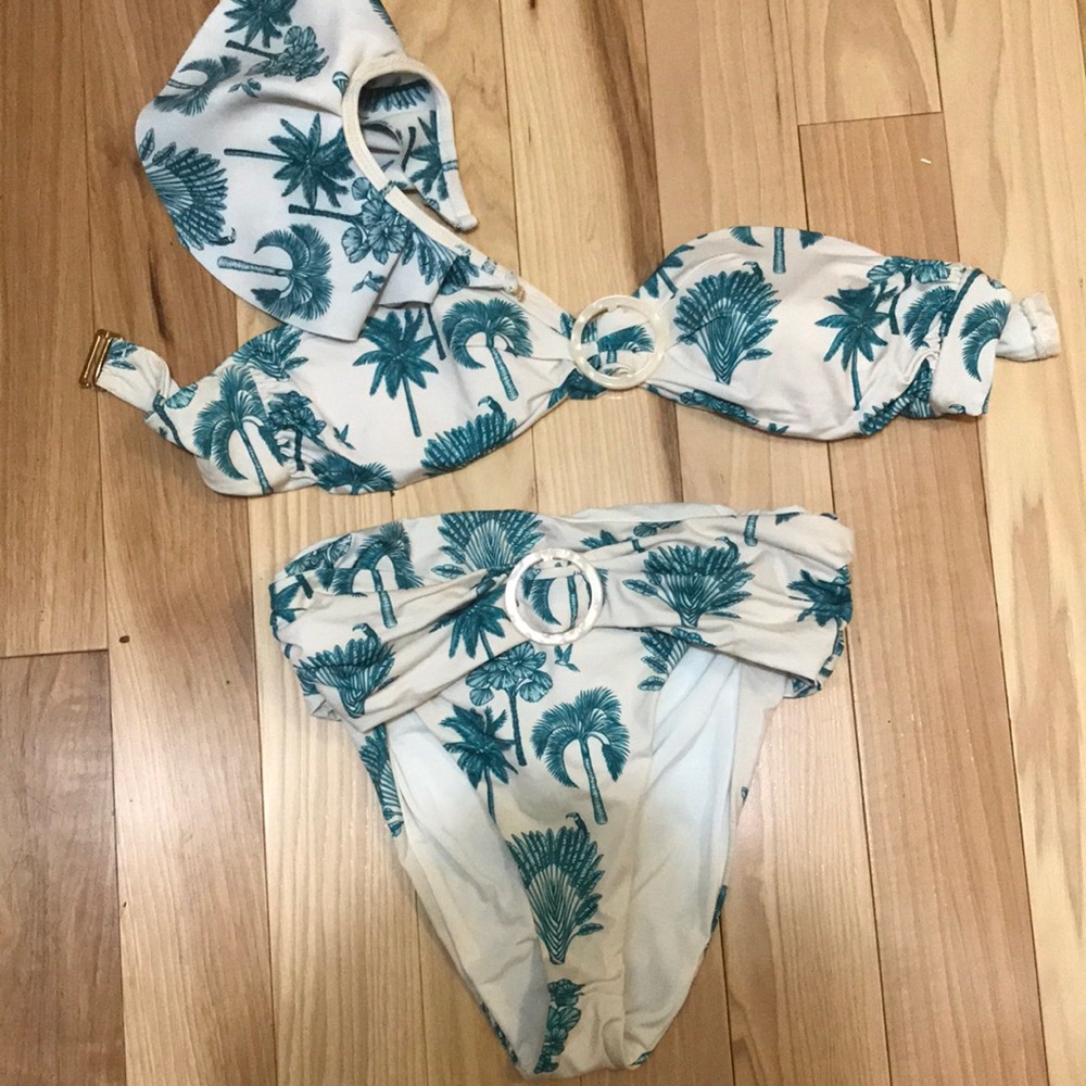 Beach Riot one shoulder high waisted bikini